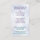 Zaad van het leven in Lotus Flower Visitekaartje (Achterkant)