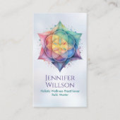 Zaad van het leven in Lotus Flower Visitekaartje (Voorkant)