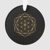 Zaad van het leven in Lotus - Geometrie voor sacha Ornament (voorkant)