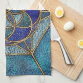 Zaad van het leven Mosaic Ornament Theedoek (Quarter Fold)