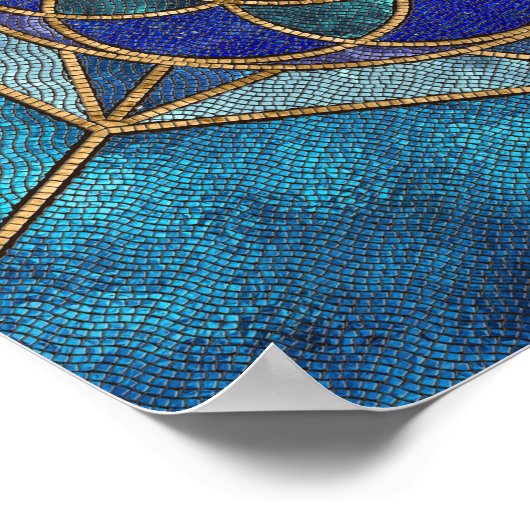 Zaad van het leven MozaïekOrnament Poster (Hoek)