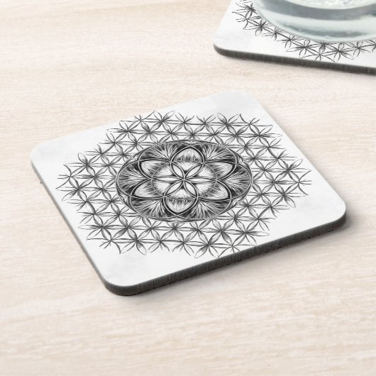 Zaad van het leven Tekening Bier Onderzetter (Linkerzijde)