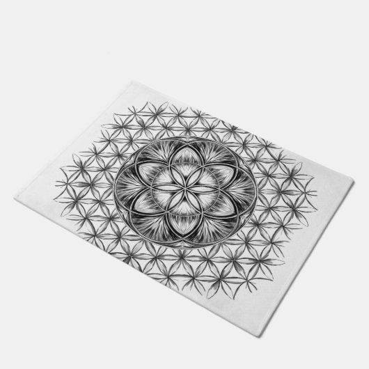 Zaad van het leven Tekening Deurmat (Schuin)