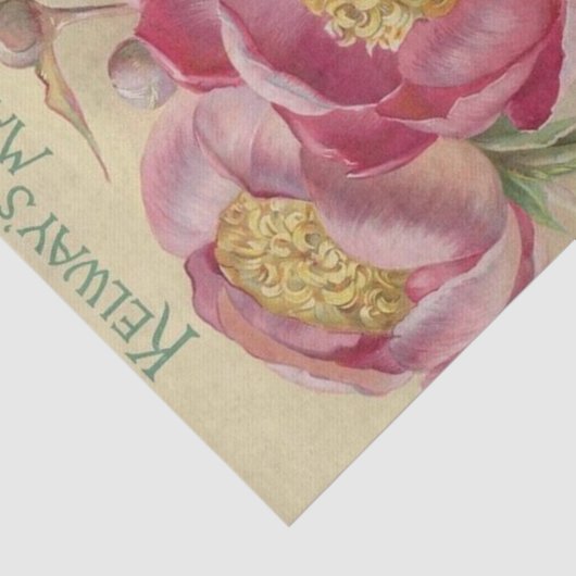 zaad van Kelway's Manual Seeds 1898 Tissuepapier (Detail)
