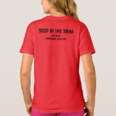 Zaad van kind in het Zand T-shirt (Achterkant)