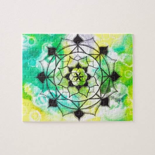 Zaad van Life Mandala Legpuzzel (Horizontaal)