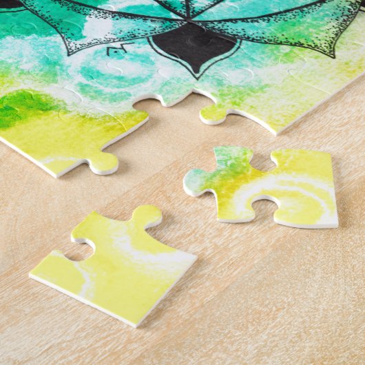 Zaad van Life Mandala Legpuzzel (Zijkant)