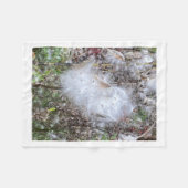 Zaad van Milroos en zijde Fleece Deken (Voorkant (Horizontaal))