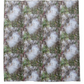 Zaad van Milroos en zijde | Halve daling Douchegordijn (Voorkant)