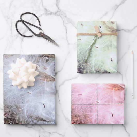 Zaad van Milroos en zijde Inpakpapier Vel (Voorkant)