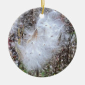Zaad van Milroos en zijde Keramisch Ornament (Voorkant)