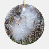 Zaad van Milroos en zijde Keramisch Ornament (Achterkant)