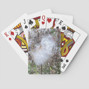 Zaad van Milroos en zijde Pokerkaarten