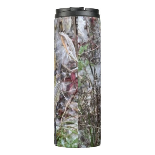 Zaad van Milroos en zijde Thermosbeker (Achterkant)