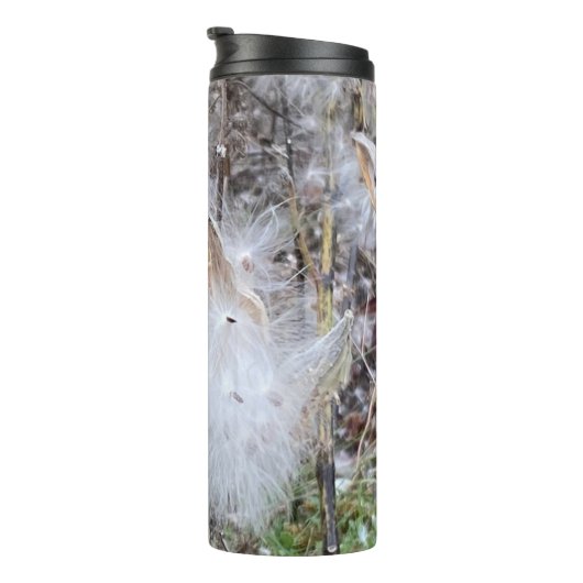 Zaad van Milroos en zijde Thermosbeker (Geroteerd rechts)