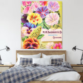  zaadbedrijf Bloemencatalogus Canvas Afdruk (Insitu (Slaapkamer))