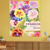  zaadbedrijf Bloemencatalogus Canvas Afdruk (Insitu (Woonkamer))