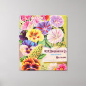  zaadbedrijf Bloemencatalogus Canvas Afdruk (Voorkant)