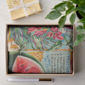  zaadblaasvruchten en -bloemen tissuepapier (Geschenk)