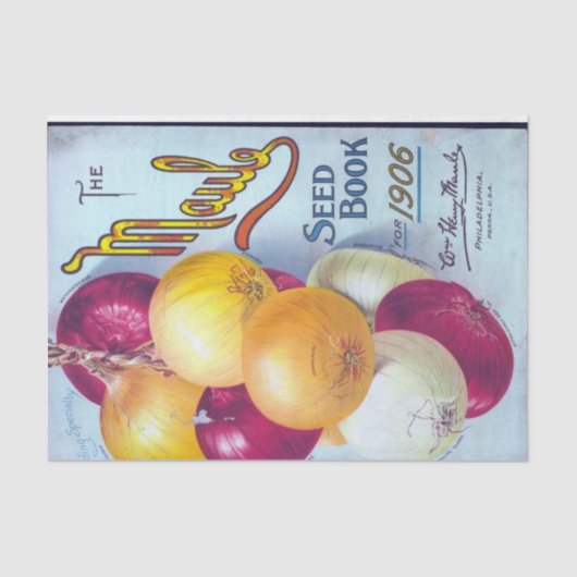  zaadboek, Maule's 1906, Uien Tissuepapier (Voorkant)