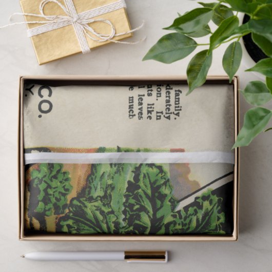 zaadbundel en instructies tissuepapier (Geschenk)