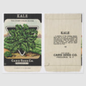 zaadbundel en instructies tissuepapier (Voorkant)