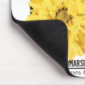  zaadbundelkunst, gele cornopsis bloemen muismat (Hoek)