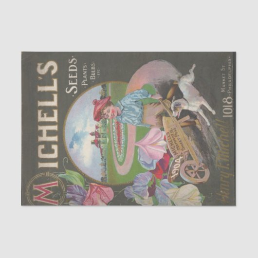  zaadcatalogus 1904 Planten van Michell Tissuepapier (Voorkant)