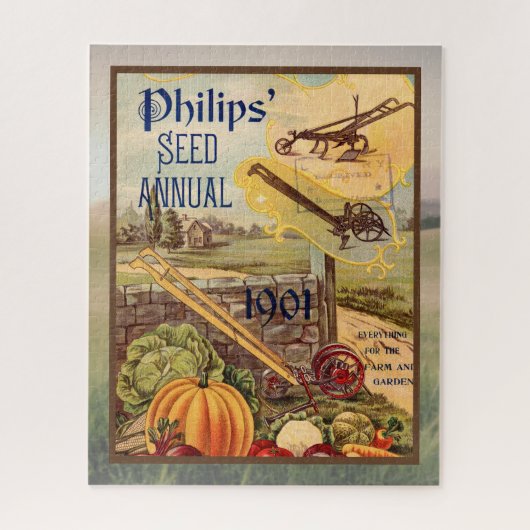 Zaadcatalogus n Packet  1901 Herfstoogst Legpuzzel (Verticaal)