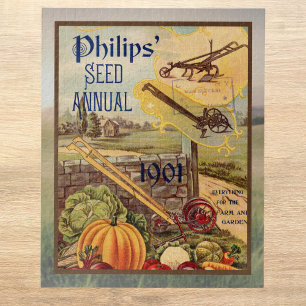 Zaadcatalogus n Packet  1901 Herfstoogst Legpuzzel