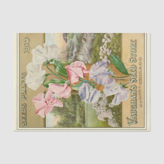 zaadcatalogus Vaughan's Seed Store, 1910 Tissuepapier (Voorkant)