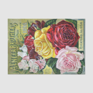 zaadcatalogusbroers, Rozen, 1898 Tissuepapier