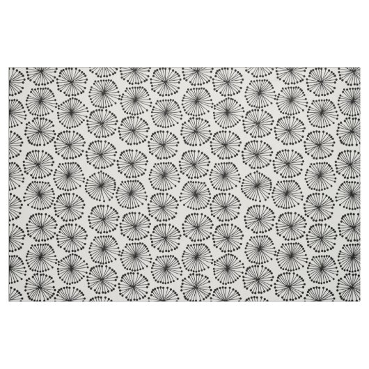 Zaadhoofden - Zwart op Wit Stof (Fat Quarter)