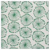 Zaadkoppen - Forest Green op White Stof (Swatch)