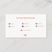 Zaadolie Allergie Kaart Visitekaartje (Achterkant)