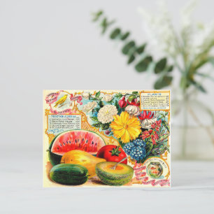 zaadpakket. briefkaart