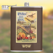 Zaadpakket Catalogus Bruin Boerderij Monogram Heupfles