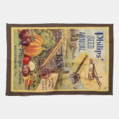 Zaadpakket Catalogus Plantaardig Boerderij Bruin V Theedoek (Horizontaal)