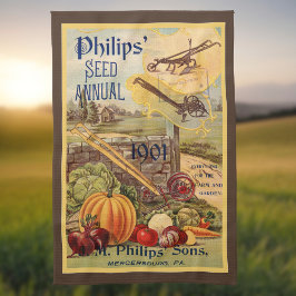 Zaadpakket Catalogus Plantaardig Boerderij Bruin V Theedoek