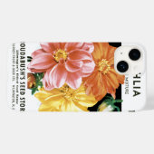 zaadpakketkunst, Dahlia Garden Flowers Case-Mate iPhone Case (Achterkant (horizontaal))