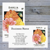  zaadpakketkunst, Dahlia Garden Flowers Visitekaartje