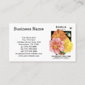  zaadpakketkunst, Dahlia Garden Flowers Visitekaartje (Voorkant)