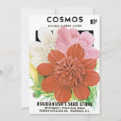  zaadpakketkunst, kosmos tuinbloemen (Voorkant)