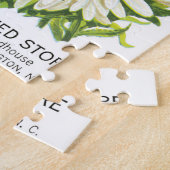  zaadpakketkunst, Shasta Daisy Flowers Legpuzzel (Zijkant)