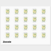 zaadpakketkunst, Shasta Daisy Flowers Ronde Sticker (Vel)