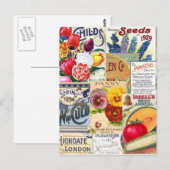 Zaadpakketten Briefkaart (Voorkant / Achterkant)