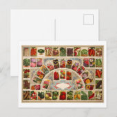  zaadpakketten briefkaart (Voorkant / Achterkant)