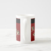 Zaadpeulen op een Bone China mok (Achterkant)