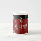 Zaadpeulen op een Bone China mok (Voorkant)