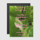 zaadtijd, oogsttijd Magnetisch Wenskaart (Voorkant / Achterkant)